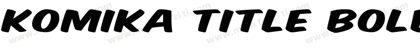 Komika Title Bold字体转换
